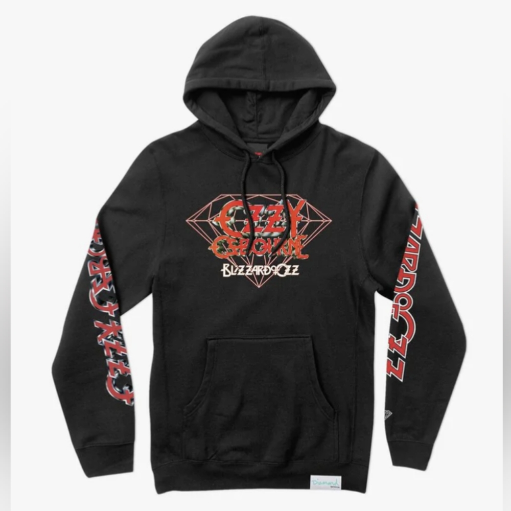 Diamond Supply Co x Ozzy Osbourne Hoodie Size Small